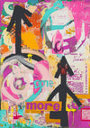 Urban Street Art Graffiti Bright Colors Arrows Typography Energetic Painting