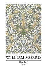 William Morris Harebell Klokjesbloemen Groen Blauw Botanisch Klassiek Kunst Canvas Schilderij