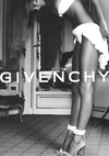 Givenchy Fashion Woman White Outfit Heels Black White Painting