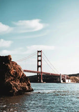 Golden Gate Bridge Seen from the Water San Francisco Canvas Painting