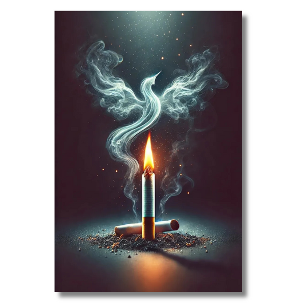 Candle Flame with Smoke Bird and Bullet Elements