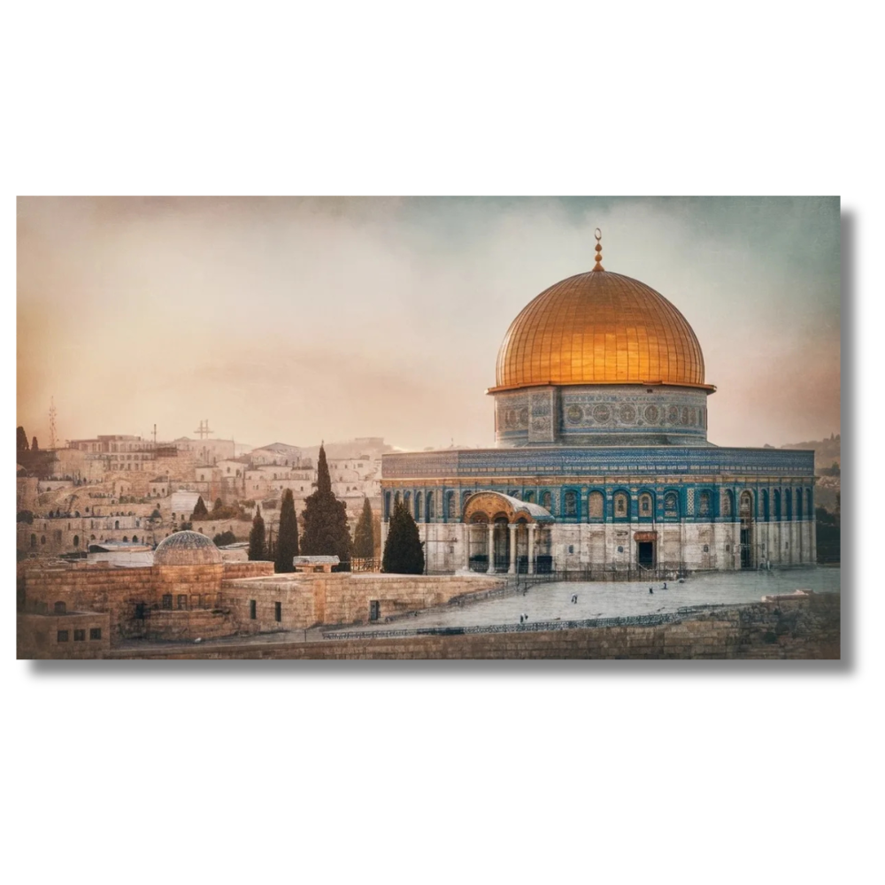 Golden Dome and Historic Cityscape - Canvas Wall Art