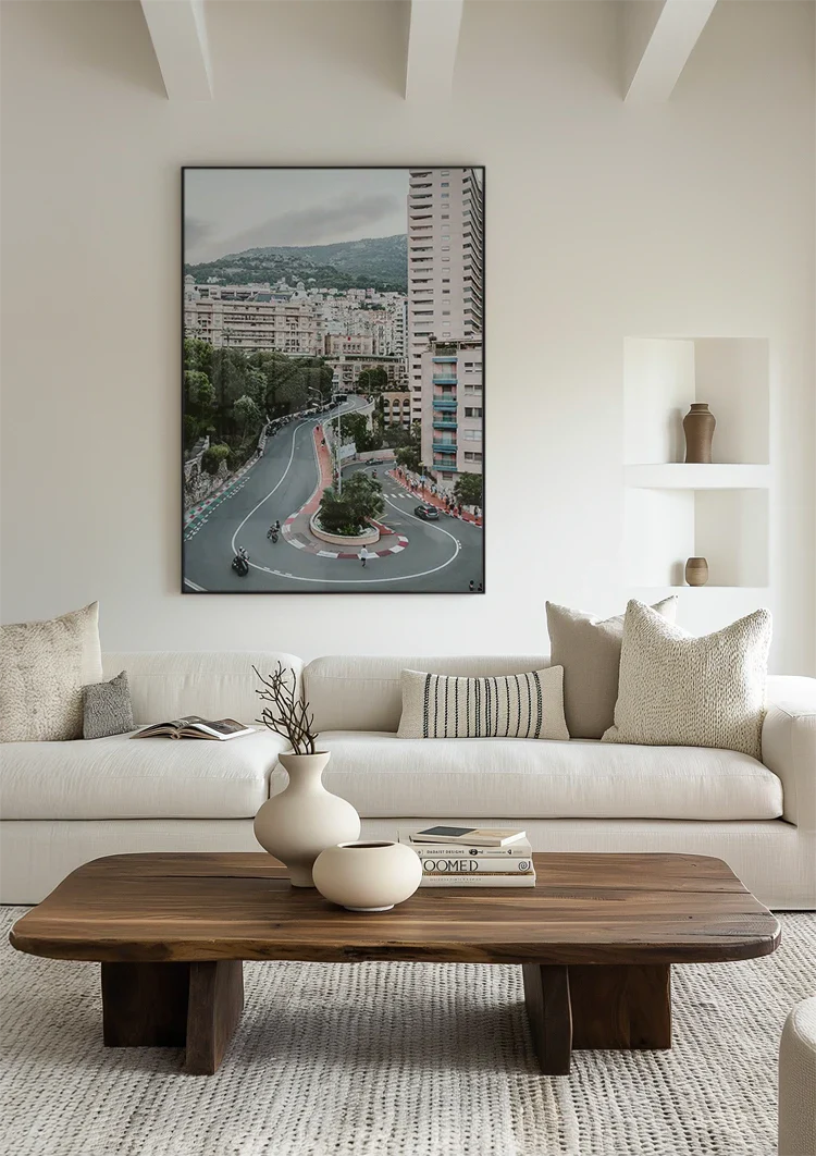 Monaco Grand Prix Famous Hairpin Bend Aerial View Formula 1 Circuit Painting