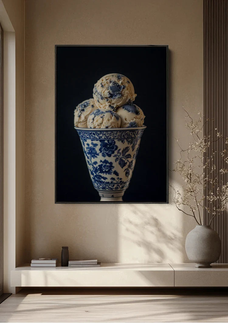 Delfts Blauwe IJshoorn Porseleinstijl Schilderij