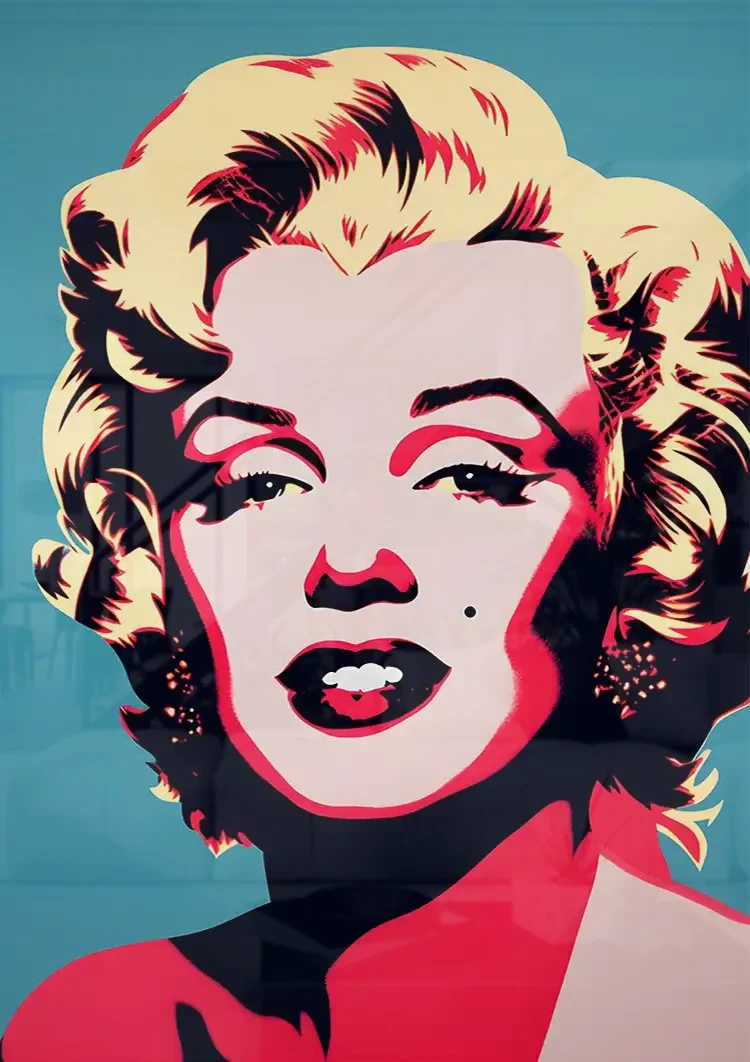 Marilyn Monroe Pop Art Colorful Portrait Canvas Painting