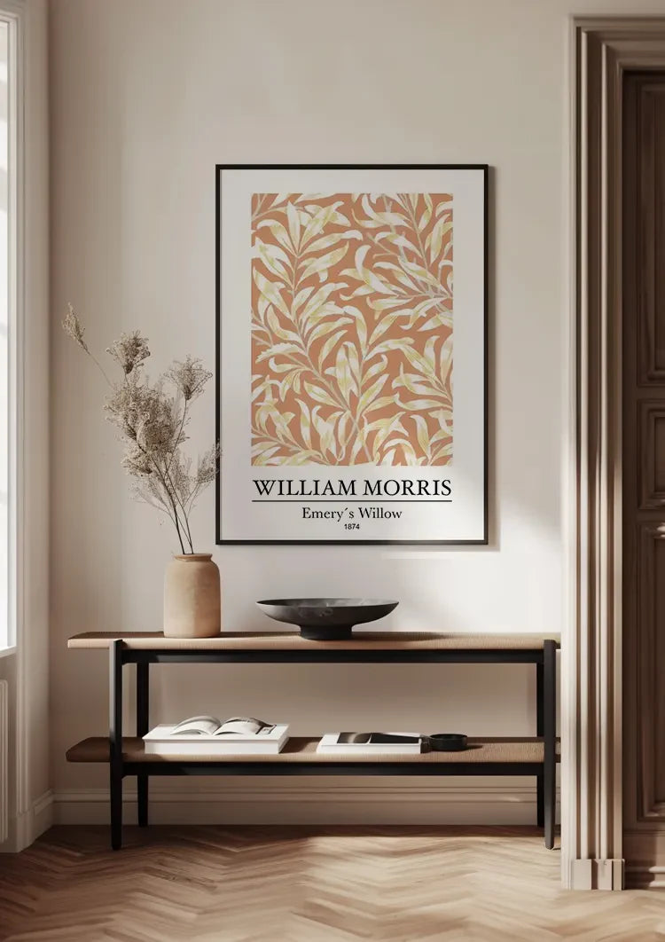 William Morris Emery Willow Wilgentakken Oranje Amber Botanisch Klassiek Kunst Schilderij