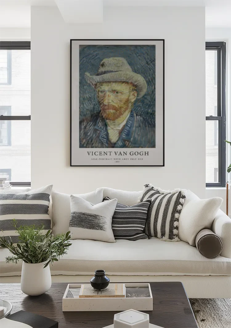 Van Gogh Self-Portrait Grey Felt Hat 1887 Painting