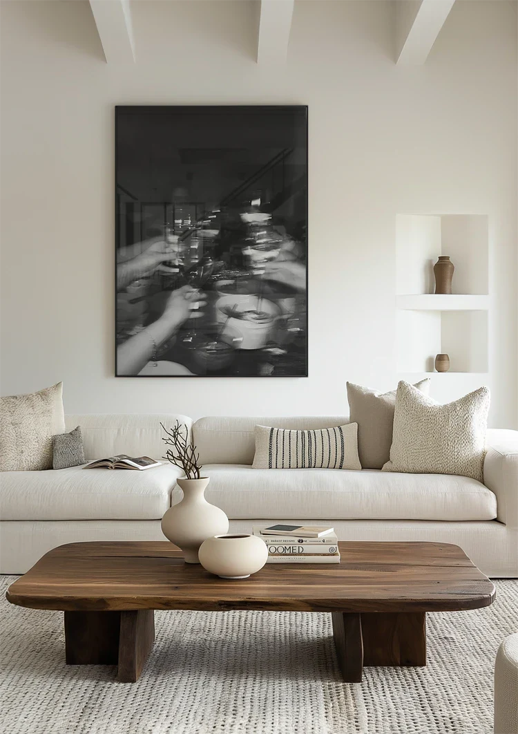 Cheers Glasses Hands Party Black and White Photography Painting
