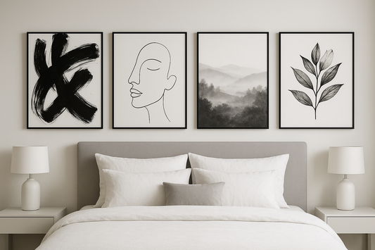 11 Black And White Bedroom Wall Art Ideas For A Calm Space