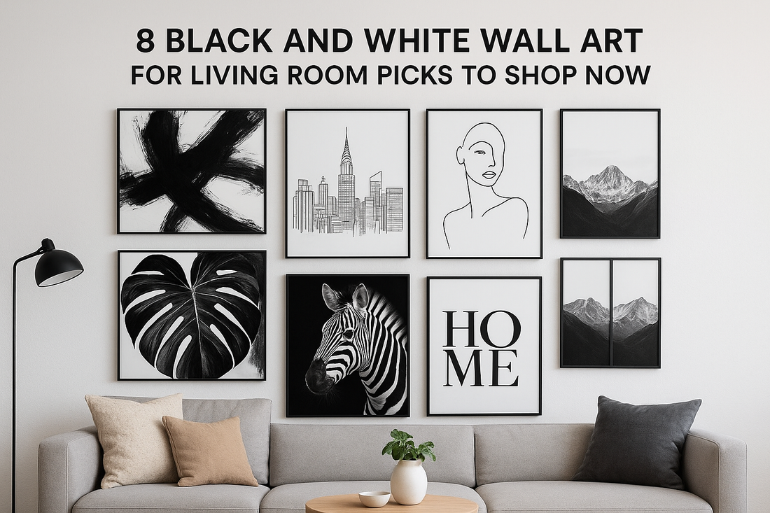 8 Black And White Wall Art For Living Room Picks To Shop Now