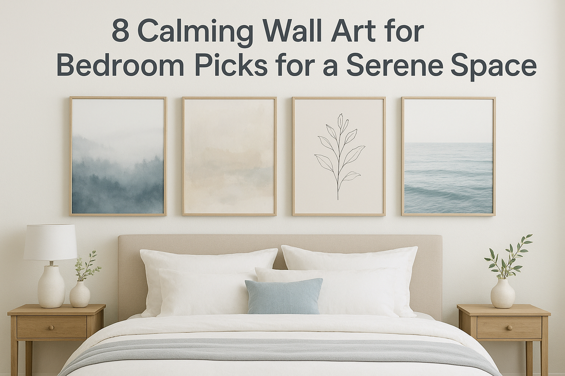 8 Calming Wall Art for Bedroom Picks for a Serene Space