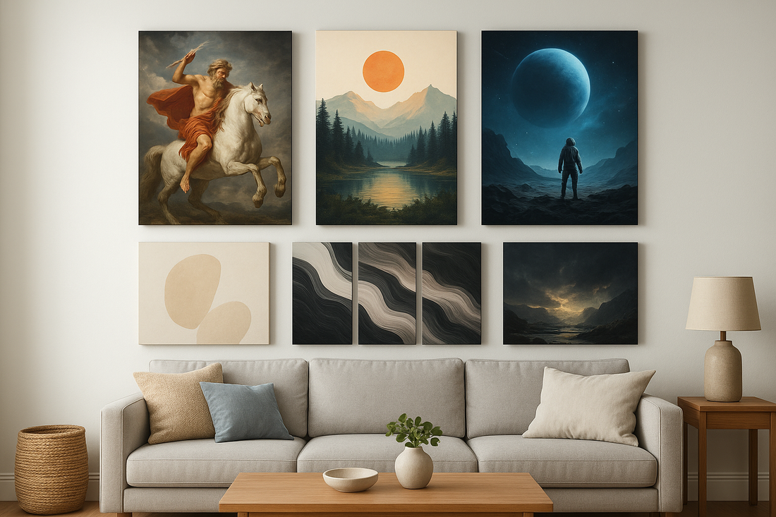6 Canvas Prints for Living Room Wall Styles To Elevate Decor