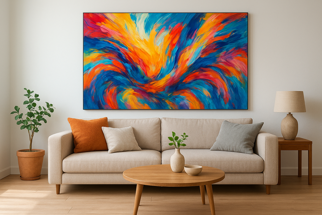 10 Best Colorful Wall Art For Living Room (Canvas & Acrylic)