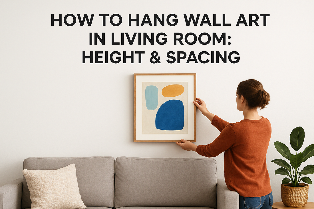 How To Hang Wall Art In Living Room: Height & Spacing
