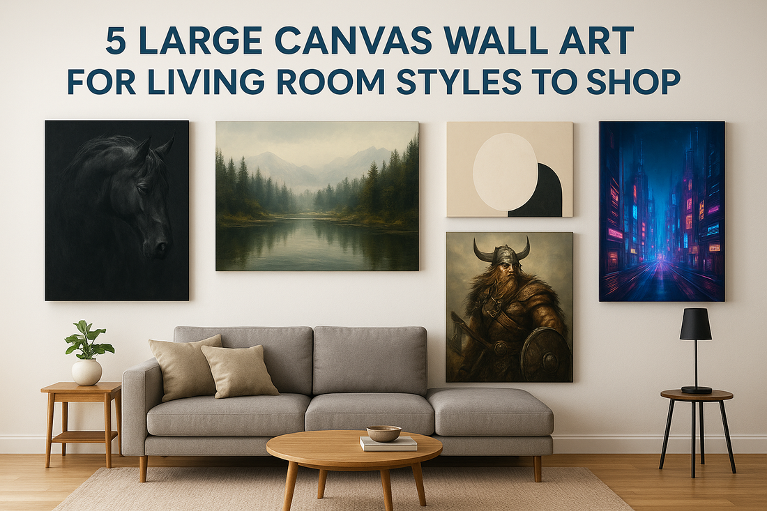 5 Large Canvas Wall Art for Living Room Styles To Shop Now