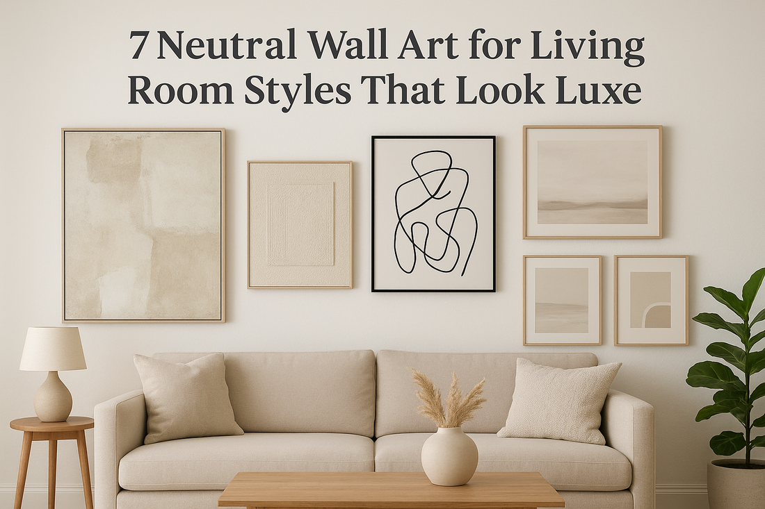 7 Neutral Wall Art for Living Room Styles That Look Luxe