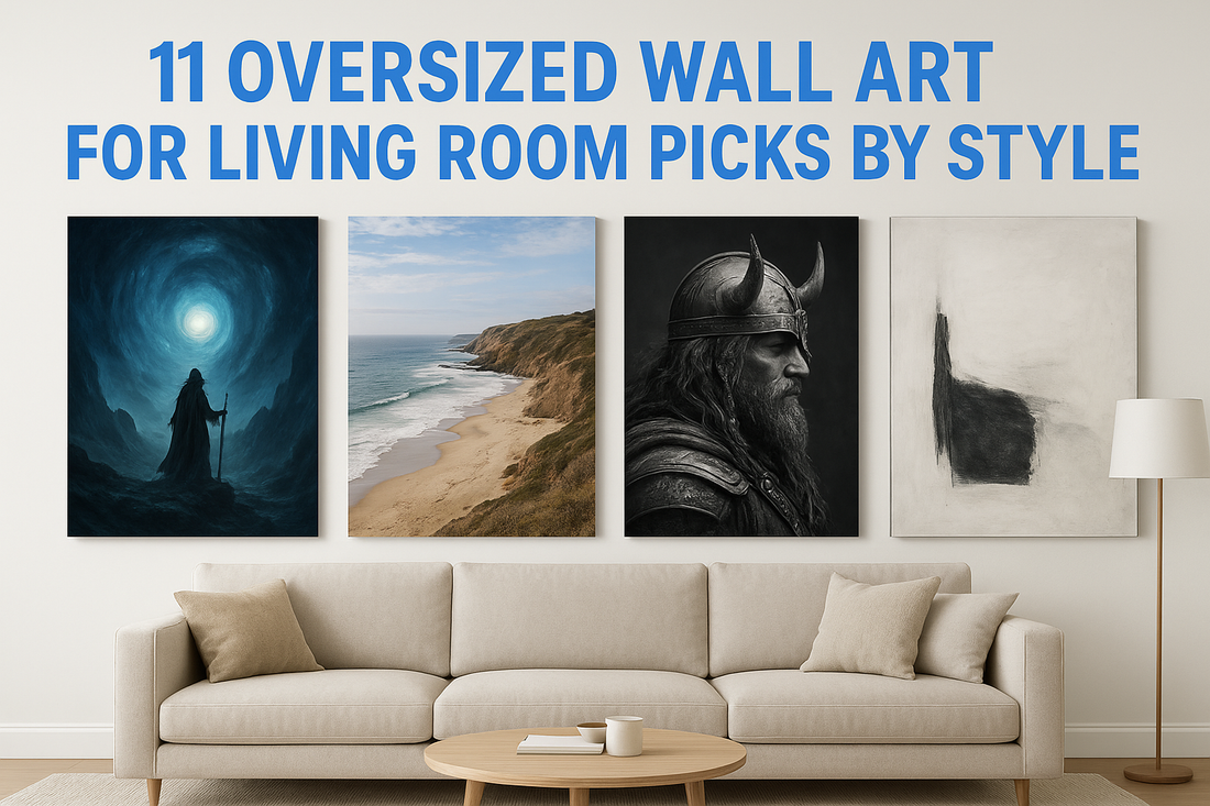 11 Oversized Wall Art For Living Room Picks By Style