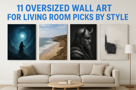 11 Oversized Wall Art For Living Room Picks By Style