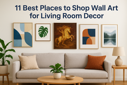 11 Best Places to Shop Wall Art for Living Room Decor