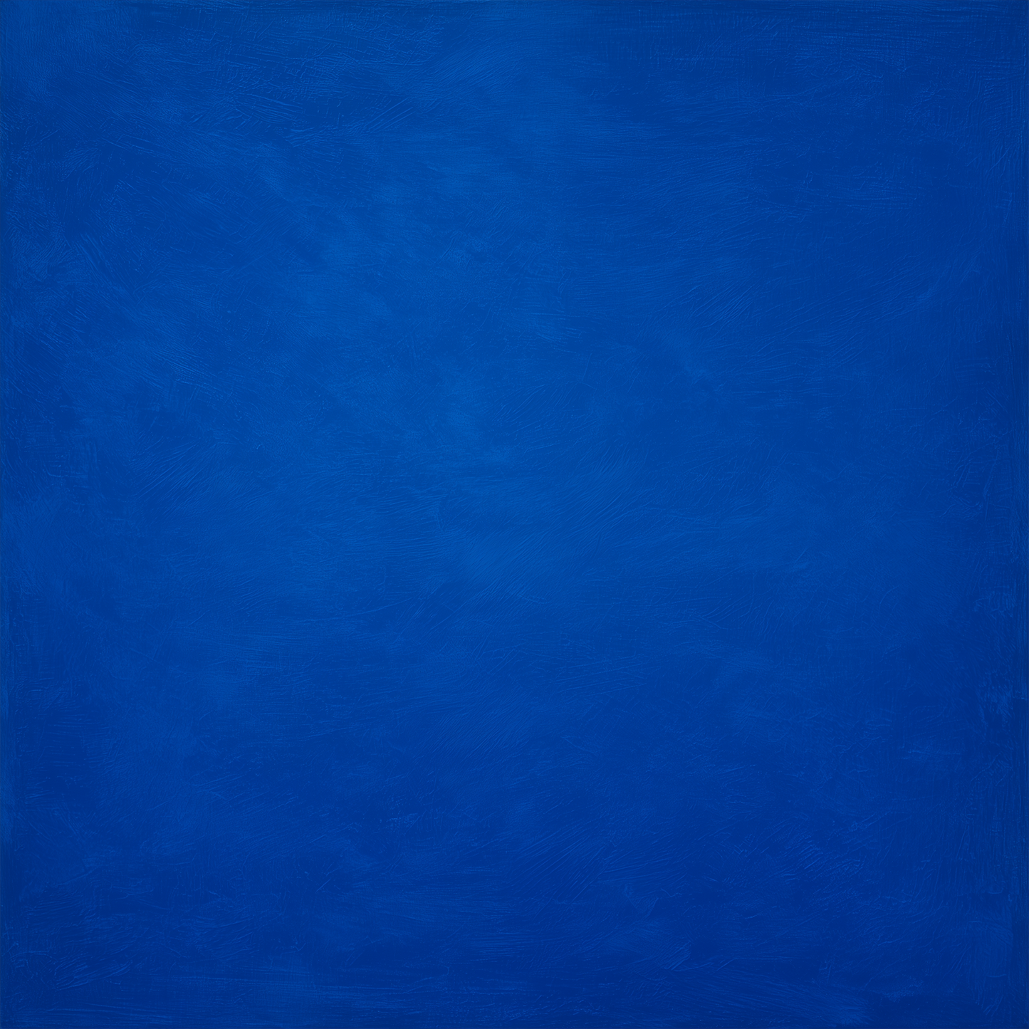 Diep Ultramarijn Blauw Monochroom Minimalistisch Schilderij
