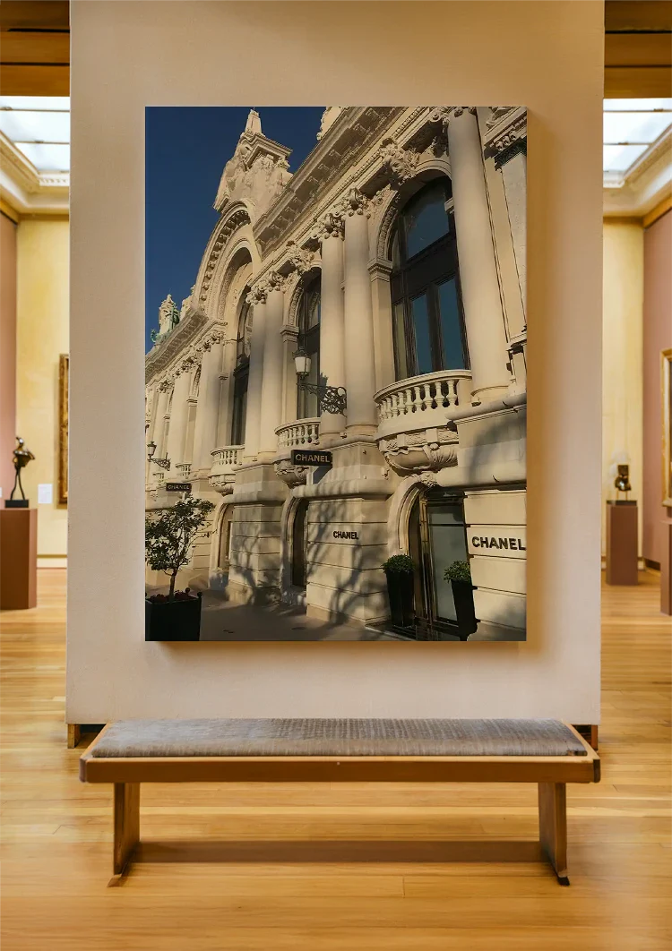 Luxusgeschäft im klassischen Gebäude Monaco Architektur Gemälde