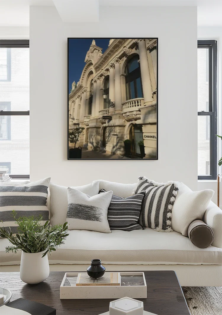 Luxusgeschäft im klassischen Gebäude Monaco Architektur Gemälde