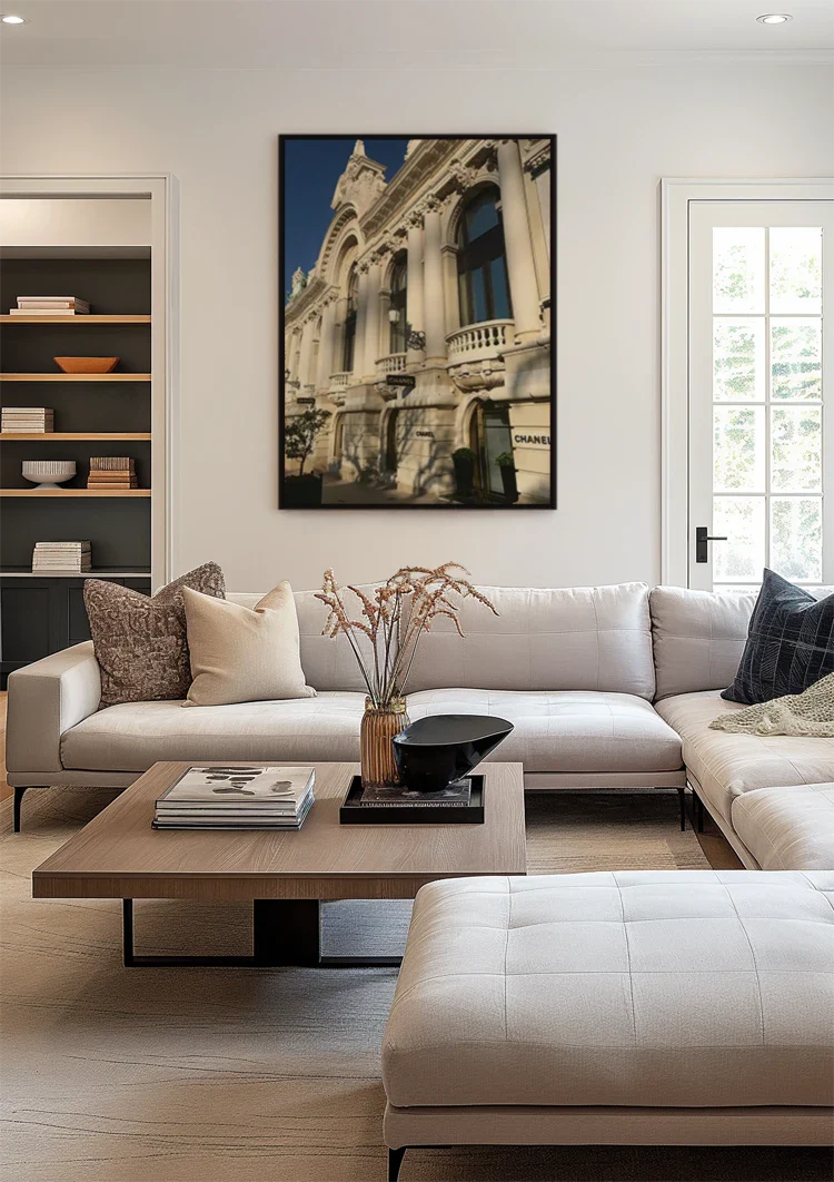 Luxusgeschäft im klassischen Gebäude Monaco Architektur Gemälde