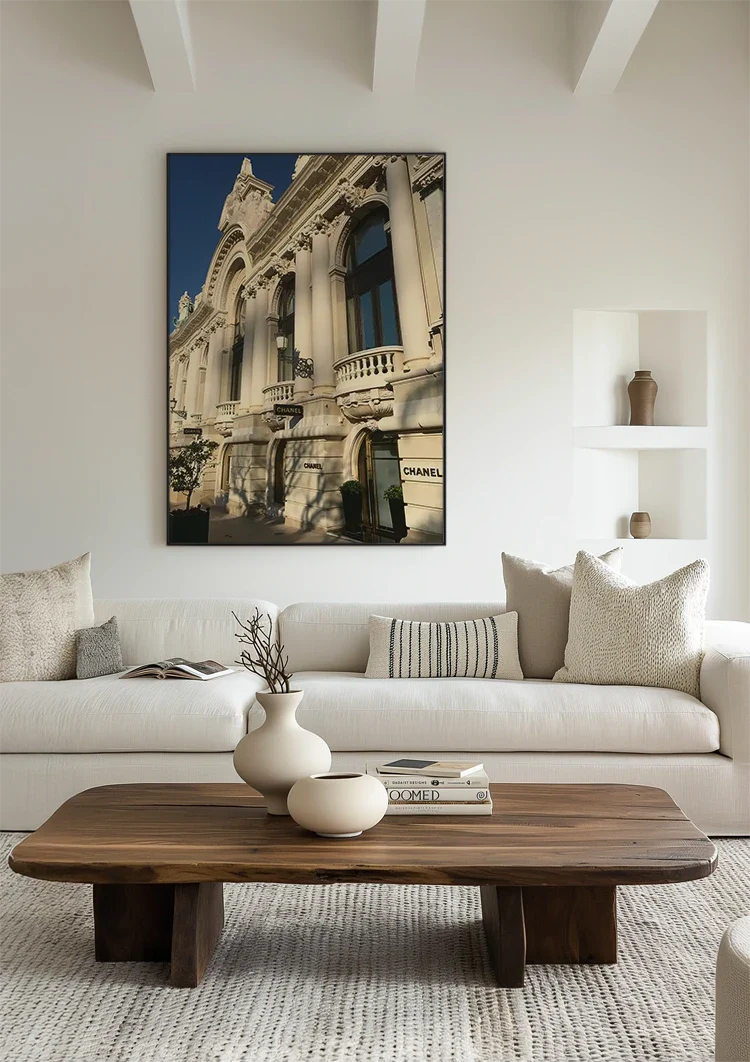 Luxusgeschäft im klassischen Gebäude Monaco Architektur Gemälde