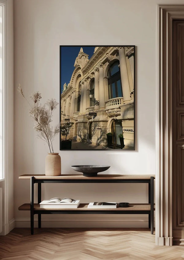 Luxusgeschäft im klassischen Gebäude Monaco Architektur Gemälde