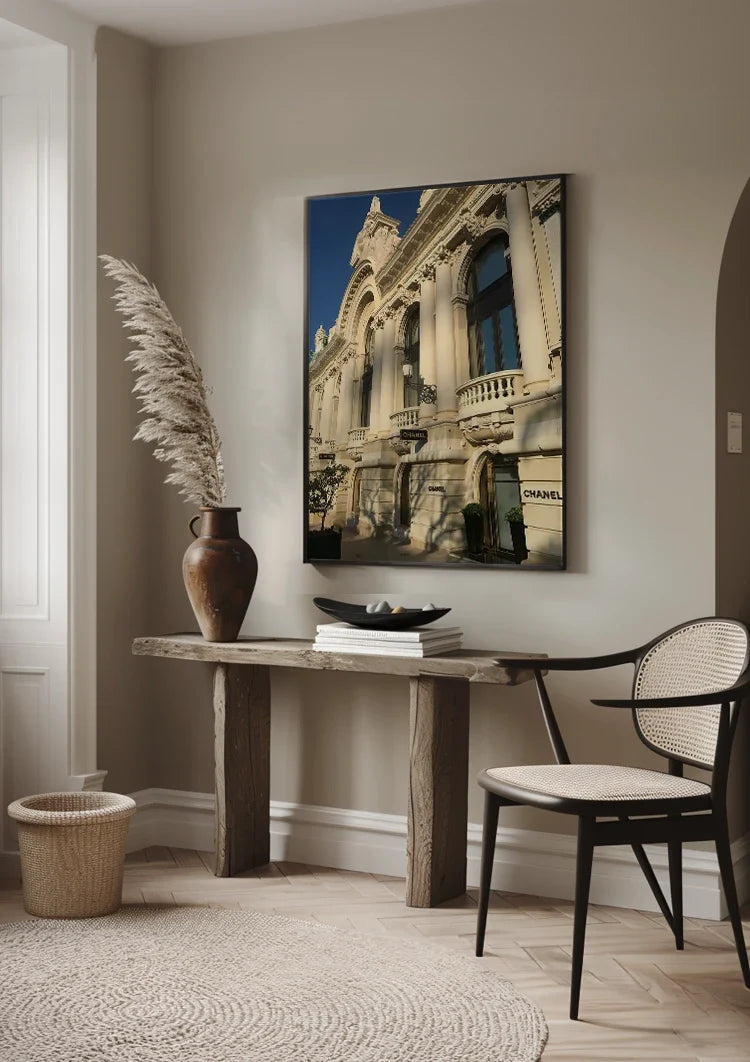 Luxusgeschäft im klassischen Gebäude Monaco Architektur Gemälde