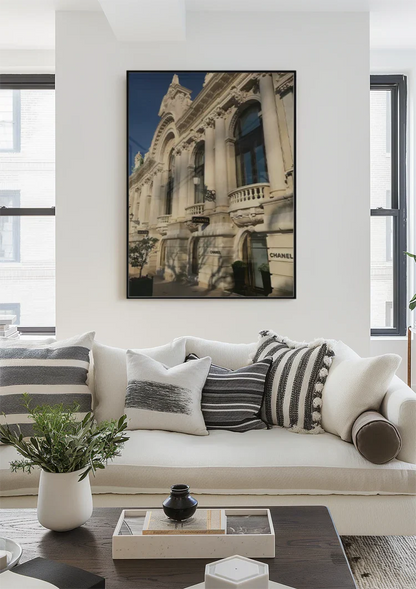 Luxusgeschäft im klassischen Gebäude Monaco Architektur Gemälde