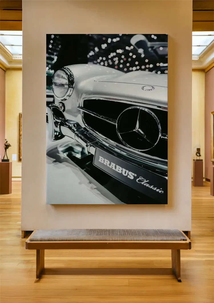 Mercedes Brabus Classic Chrome Grille Star Emblem Painting