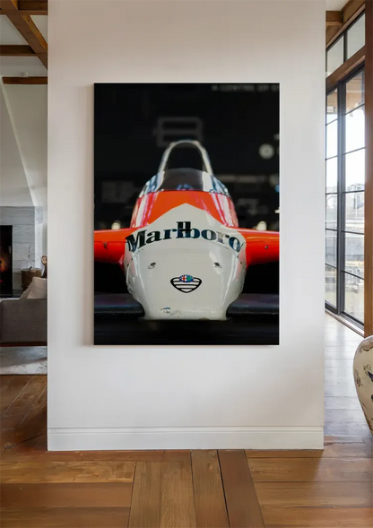 Alfa Romeo Formule 1 Marlboro Livery Vintage Racewagen Schilderij