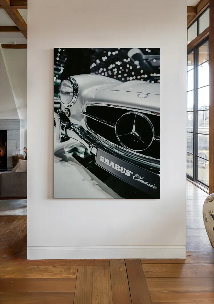 Mercedes Brabus Classic Chrome Grille Star Emblem Painting