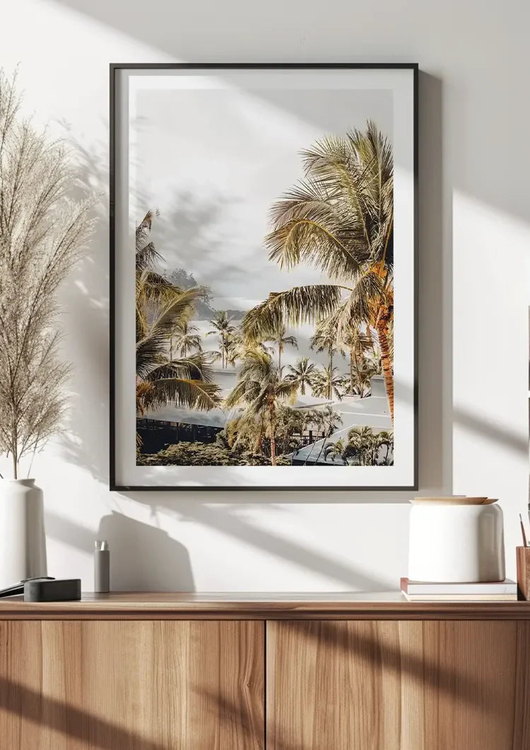Tropical Palm Trees Soft Air Nature Painting