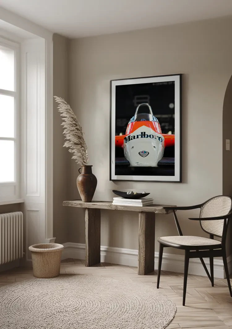 Alfa Romeo Formule 1 Marlboro Livery Vintage Racewagen Schilderij