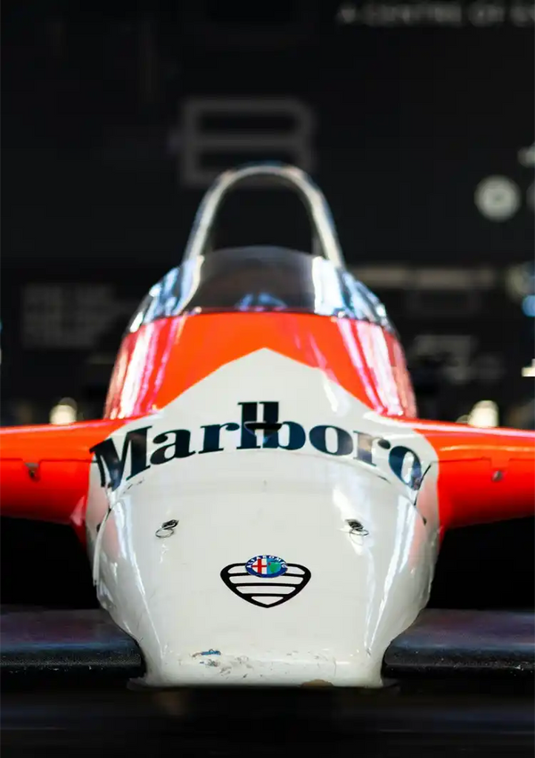 Alfa Romeo Formule 1 Marlboro Livery Vintage Racewagen Schilderij