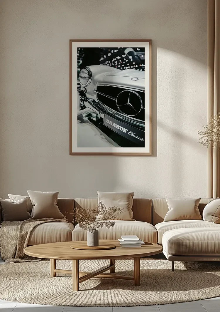 Mercedes Brabus Classic Chrome Grille Star Emblem Painting