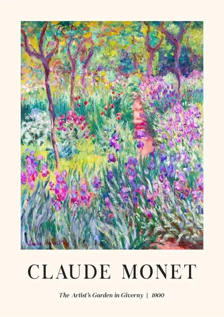Claude Monet Tuin van Giverny Kleurrijke Bloemen Impressionisme Museum Schilderij