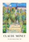 Claude Monet De Tuin van de Kunstenaar in Vétheuil Impressionistisch Schilderij