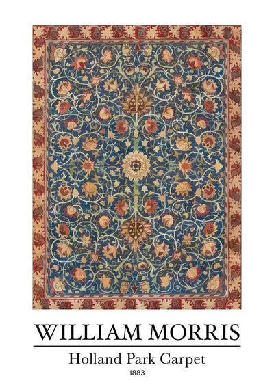 William Morris Holland Park gobelin kwiatowy wzór na Obraz na płótnie