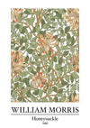 William Morris Geißblatt Botanisches Muster Grüne Blätter Gemälde