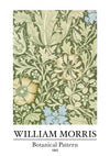 William Morris Botanical Pattern Groen Bladeren Bloemen Klassiek Kunst Schilderij