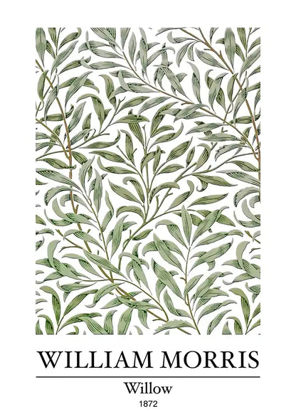 William Morris Willow Wilgentakken Groen Botanisch Klassiek Kunst Schilderij