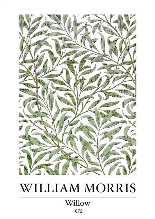 William Morris Willow Wilgentakken Groen Botanisch Klassiek Kunst Schilderij