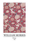 William Morris Cray Rosa Beige Blumen auf Rot Gemälde