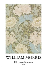 William Morris Chryzantema Pastelowe kolory Kwiatowy wzór na płótnie
