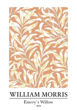 William Morris Emery Willow Wierzba Gałęzie Pomarańczowy Bursztyn Botaniczny Klasyczny obraz na płótnie
