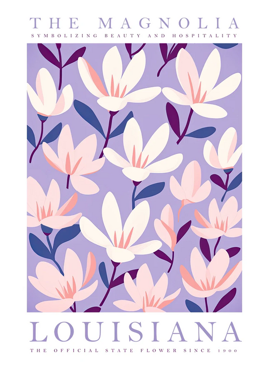 Magnolia bloemen canvas schilderij in wit en roze tinten