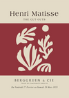 H. Matisse Abstracte Bladvormen Wit Rood Berggruen Galerie Poster Schilderij